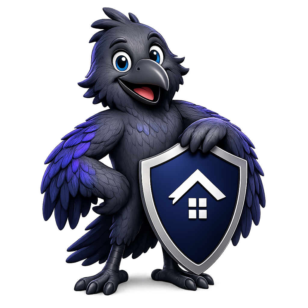 Crow, the CasaCrow mascot